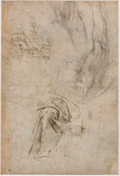 Esquema para la decoración del techo de la Capilla Sixtina, c.1508